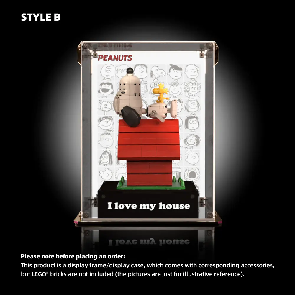 Acrylic Display Case for LEGO® Peanuts: Snoopy's Doghouse (21368) - Image 2