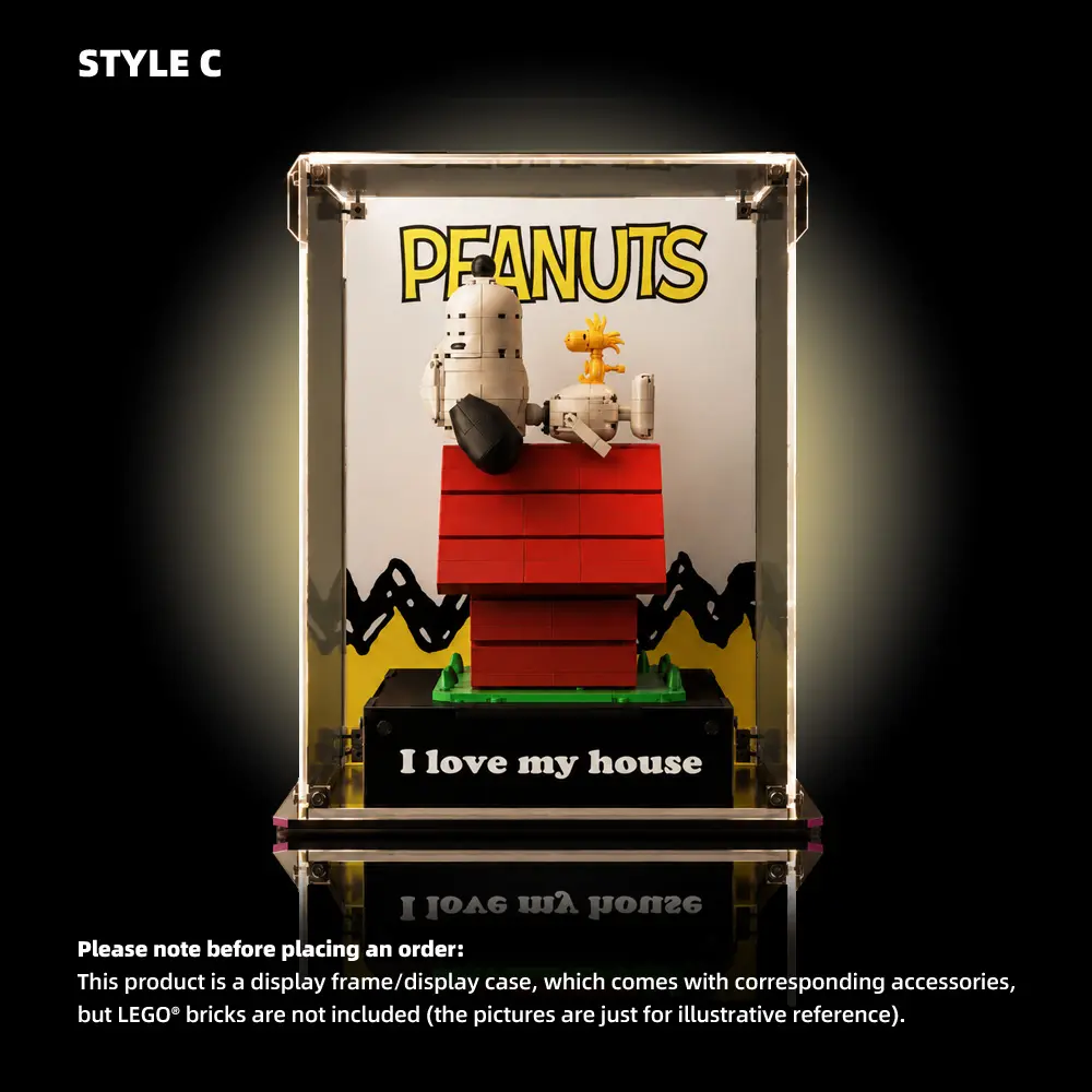 Acrylic Display Case for LEGO® Peanuts: Snoopy's Doghouse (21368) - Image 3