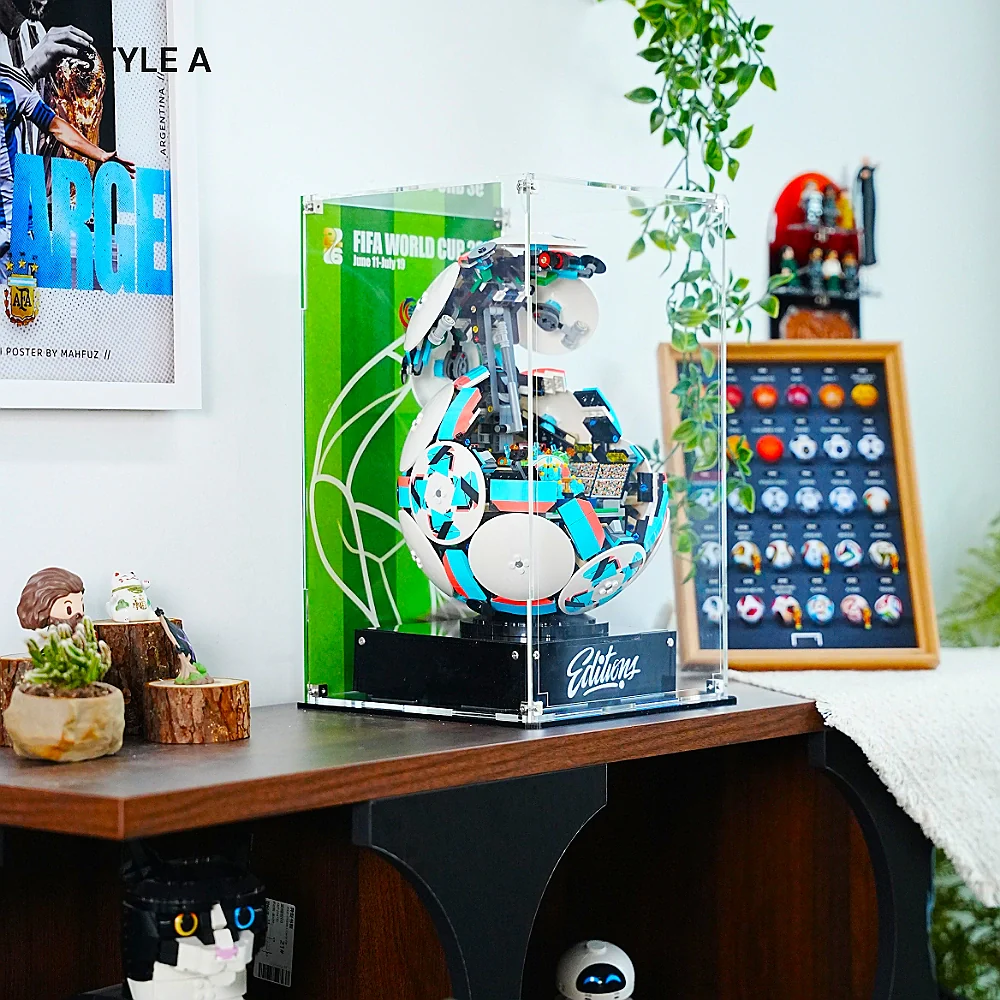 Acrylic Display Case for LEGO® Soccer Ball (43019) - Image 6