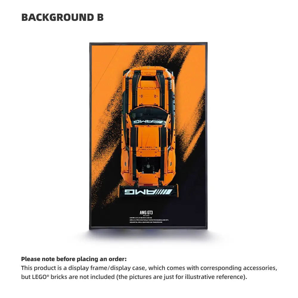 CADA Display Frame for Master 1:8 Mercedes-f GT3 C64008W - Image 9