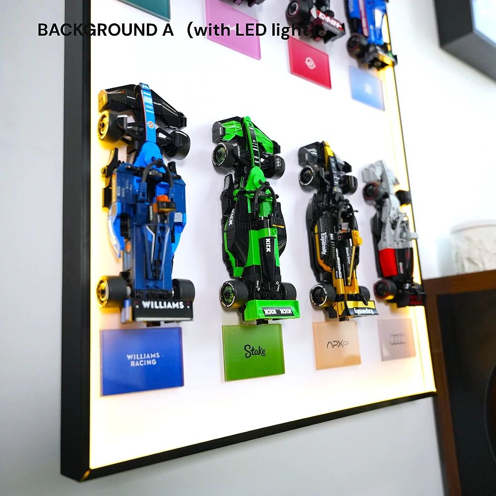 Wall Display Frame for LEGO® 12 x F1 Speed Champions F1 Cars vertical - Image 10