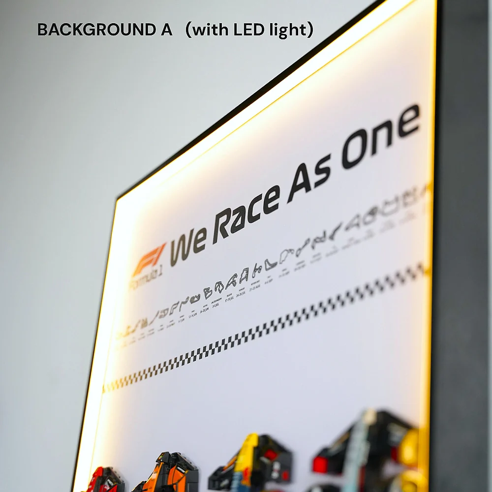 Wall Display Frame for LEGO® 12 x F1 Speed Champions F1 Cars vertical - Image 6