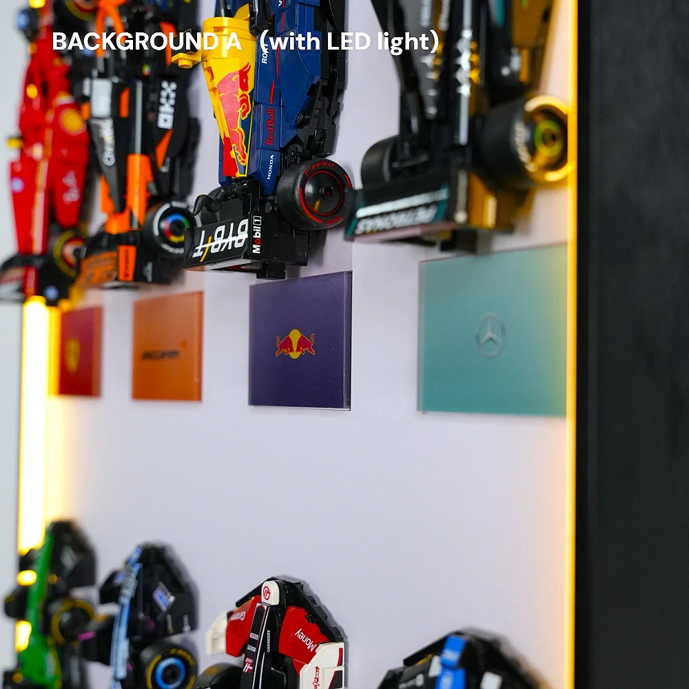 Wall Display Frame for LEGO® 12 x F1 Speed Champions F1 Cars vertical - Image 8