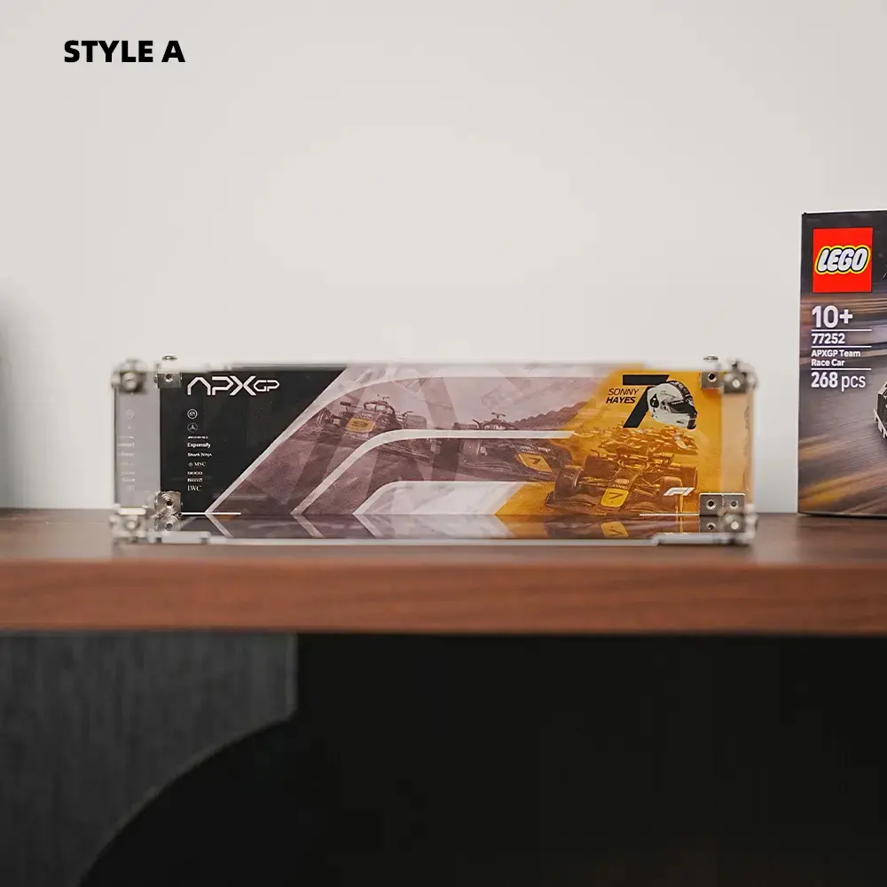 LEGO F1 Display Acrylic Case for APXGP Team Race Car from The Movie (77252) - Image 4