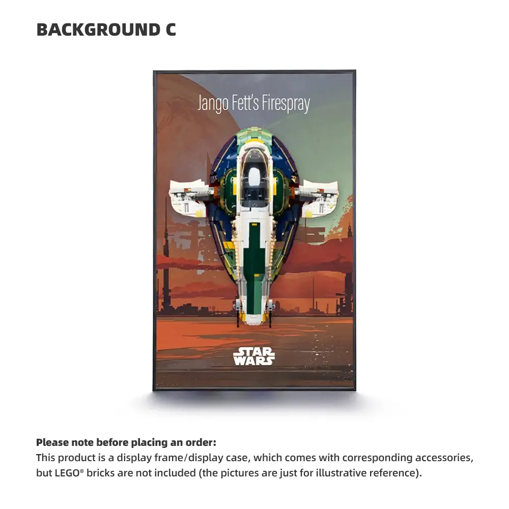 LEGO Display Frame for STAR WARS Jango Fett's Firespray-Class Starship (75409) - Image 3