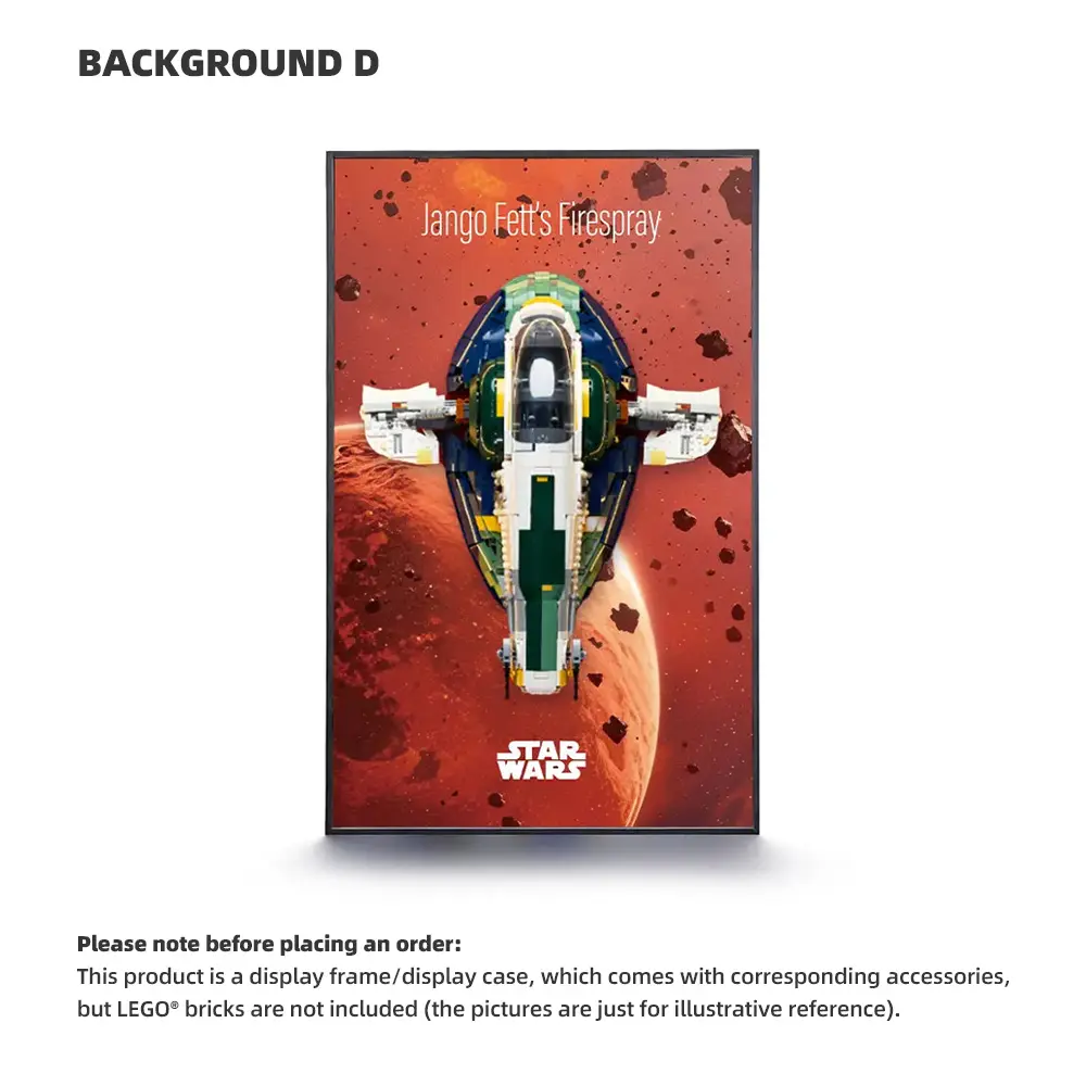 LEGO Display Frame for STAR WARS Jango Fett's Firespray-Class Starship (75409) - Image 4