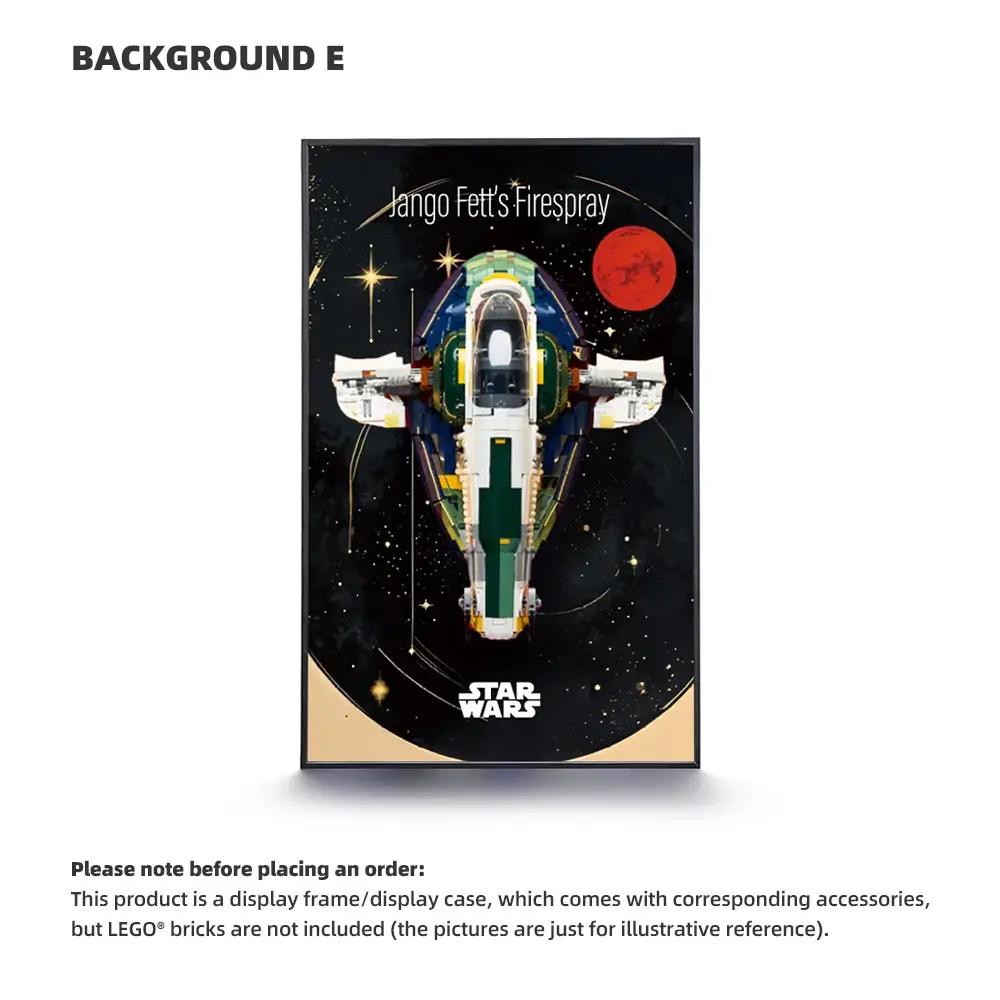LEGO Display Frame for STAR WARS Jango Fett's Firespray-Class Starship (75409) - Image 5