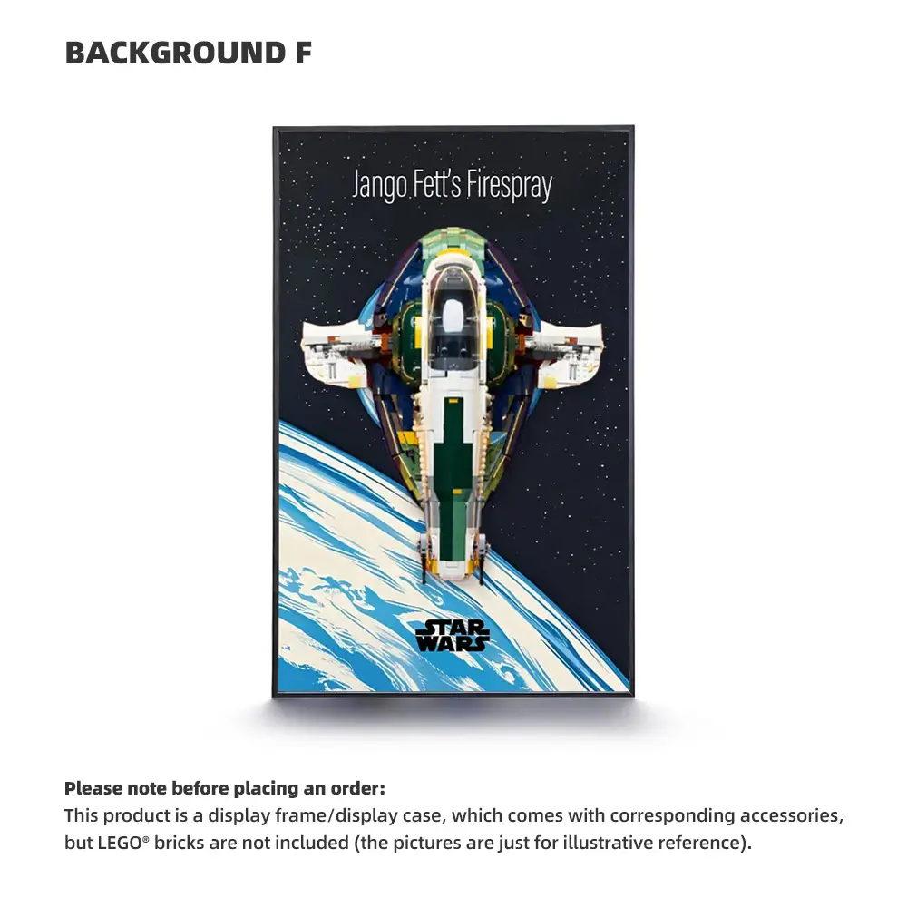 LEGO Display Frame for STAR WARS Jango Fett's Firespray-Class Starship (75409) - Image 6