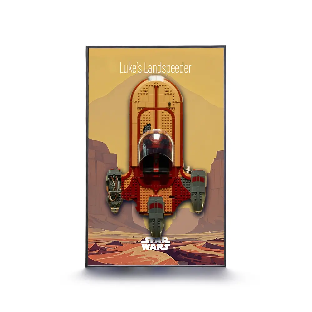 LEGO Display Frame for STAR WARS Luke Skywalker’s Landspeeder (75341) - Image 3