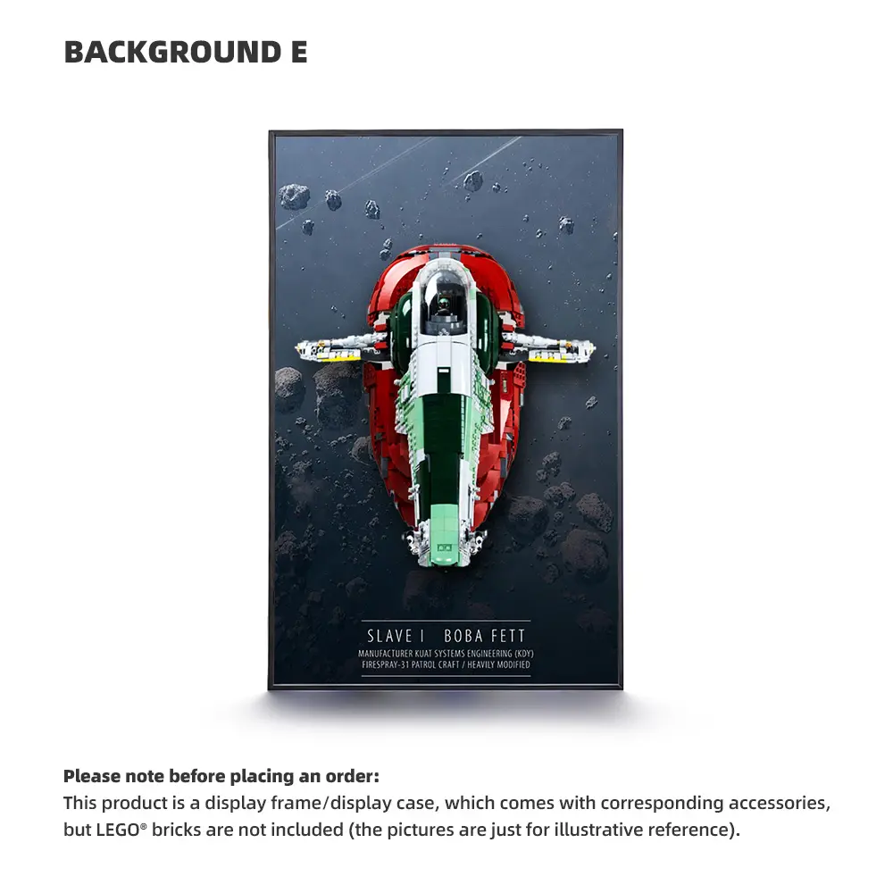 Wall Display Frame for LEGO® STAR WARS Slave I (75060) - Image 5