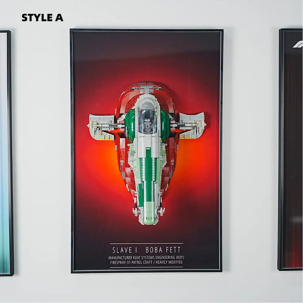 Wall Display Frame for LEGO® STAR WARS Slave I (75060) - Image 6