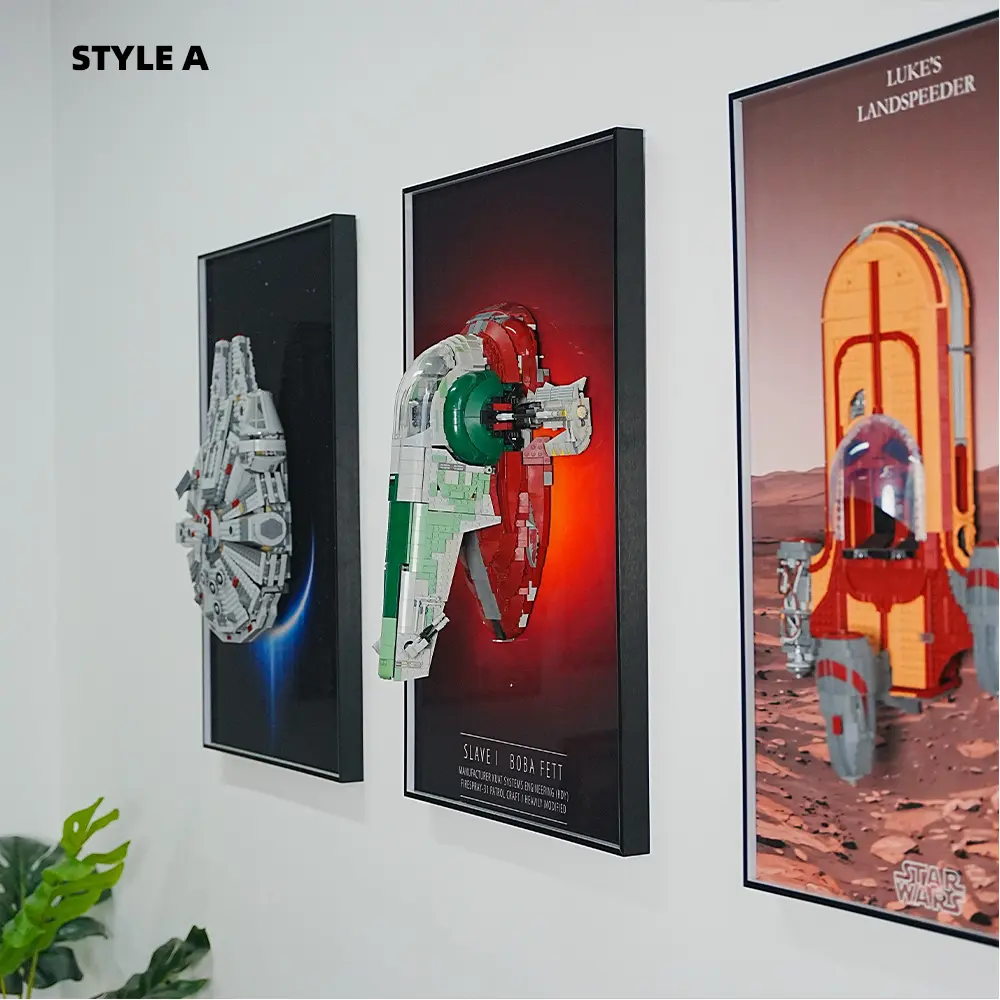 Wall Display Frame for LEGO® STAR WARS Slave I (75060) - Image 9