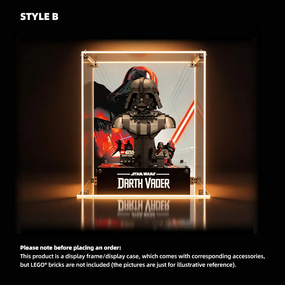 Acrylic Display Case for LEGO® Star Wars Darth Vader Bust (75439) - Image 2