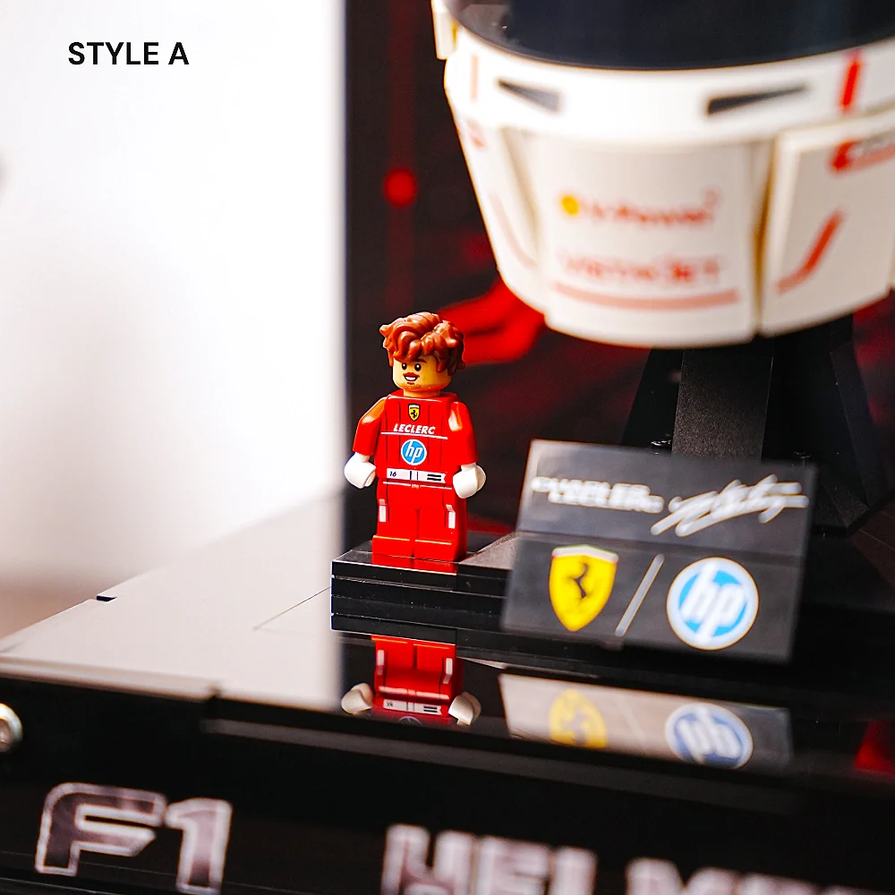Acrylic Display Case for LEGO® Editions Scuderia Ferrari HP Helmet (43014)&(43022) - Image 8