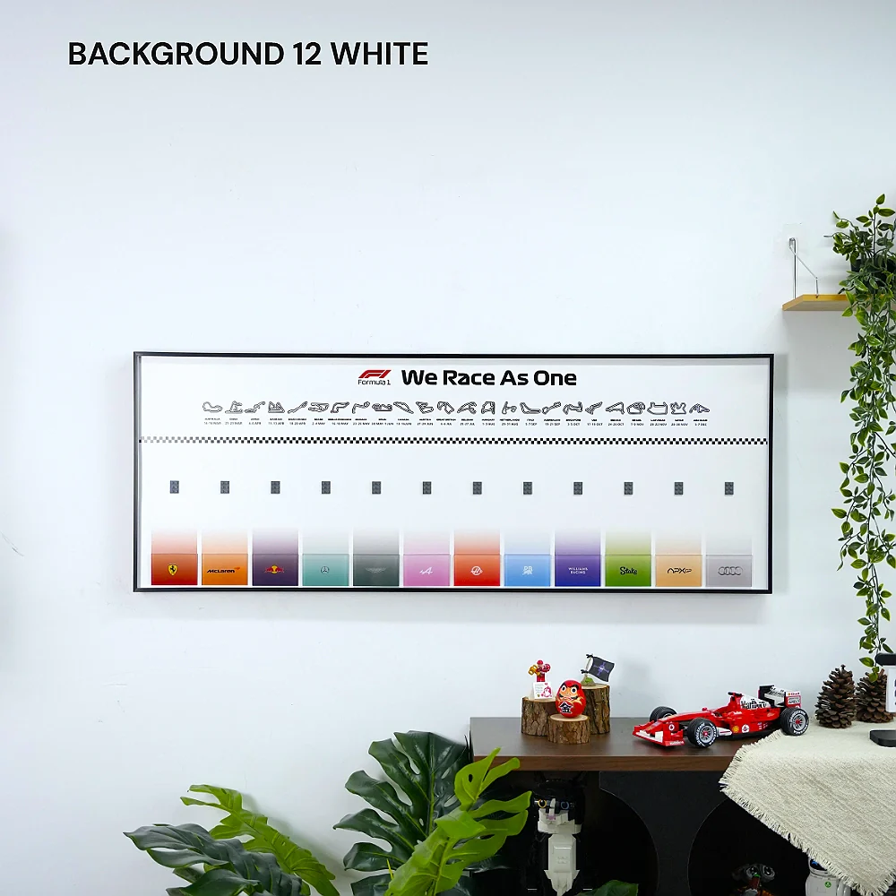 Wall Display Frame for LEGO® 12 x F1 Speed Champions F1 Cars - Image 4