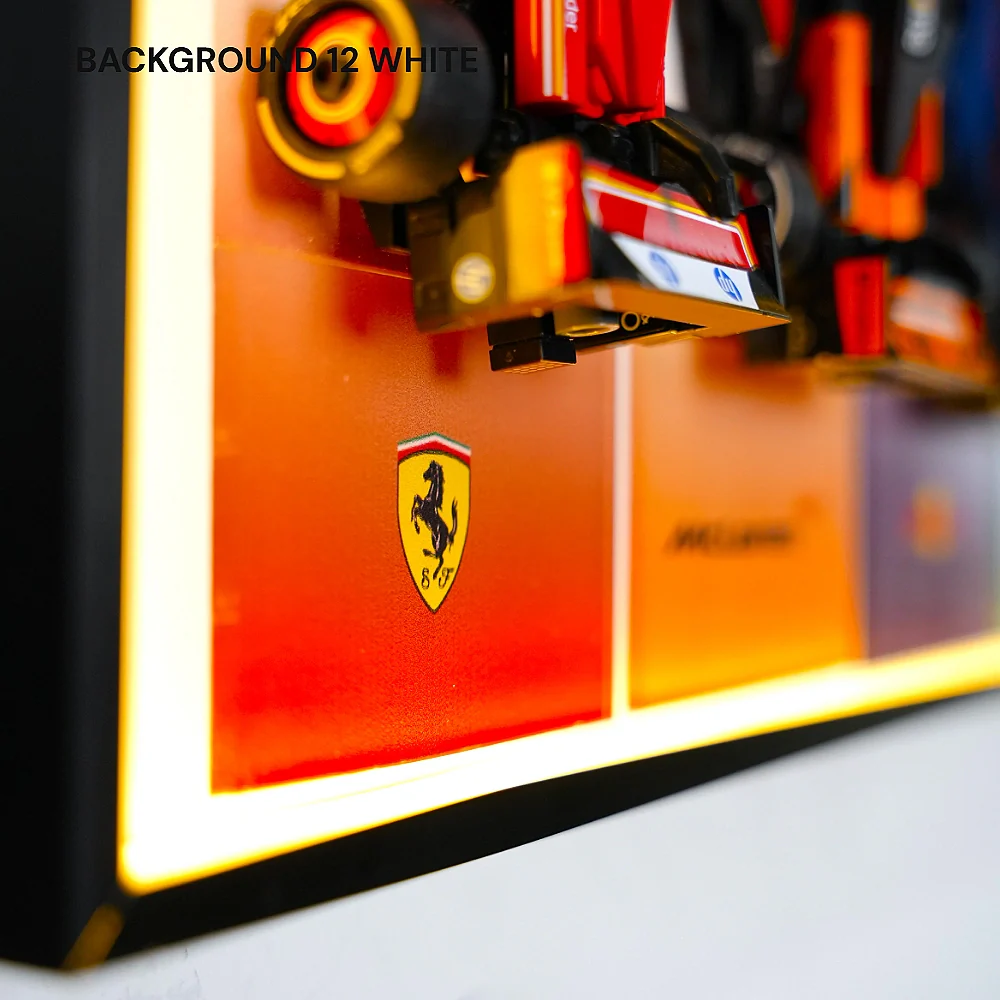 Wall Display Frame for LEGO® 12 x F1 Speed Champions F1 Cars - Image 9