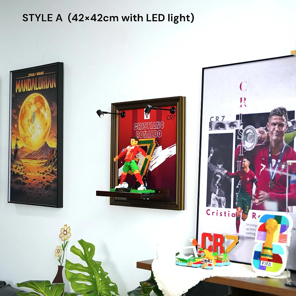 Wall Display Frame for LEGO® Editions Cristiano Ronaldo – Soccer Legend (43016) - Image 4