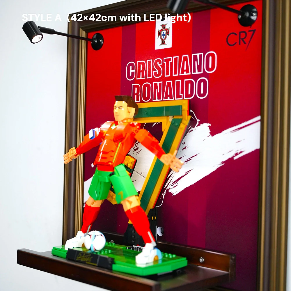 Wall Display Frame for LEGO® Editions Cristiano Ronaldo – Soccer Legend (43016) - Image 5