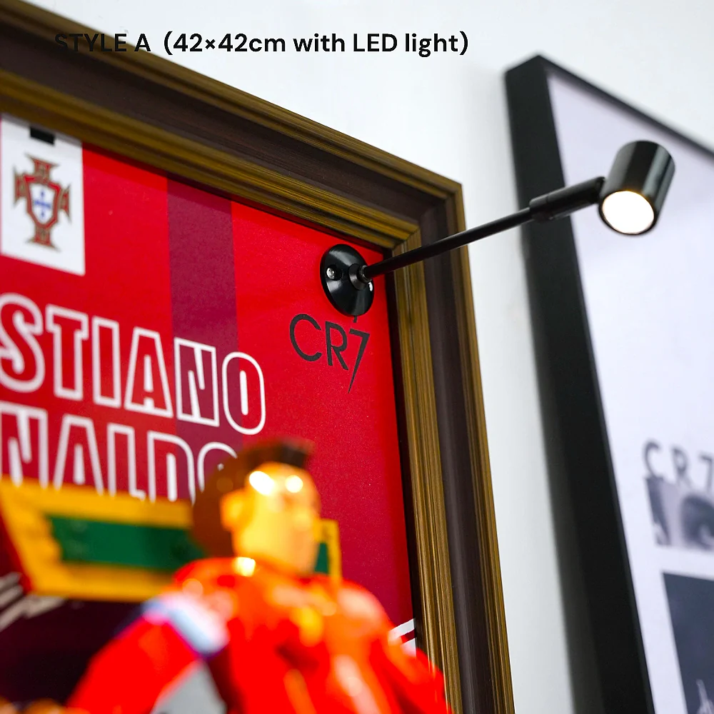 Wall Display Frame for LEGO® Editions Cristiano Ronaldo – Soccer Legend (43016) - Image 9