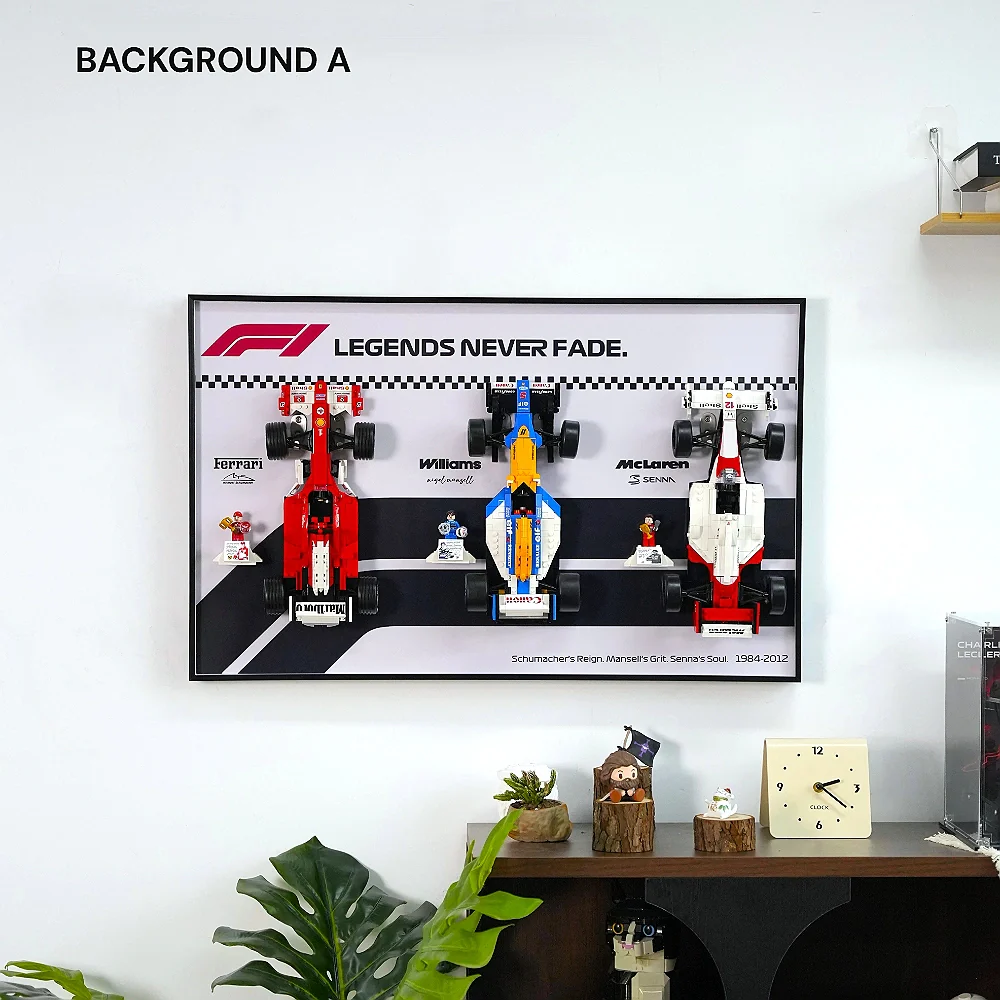 Wall Display Frame for LEGO® F1 Legends (10330, 10353, 11375) - Image 6