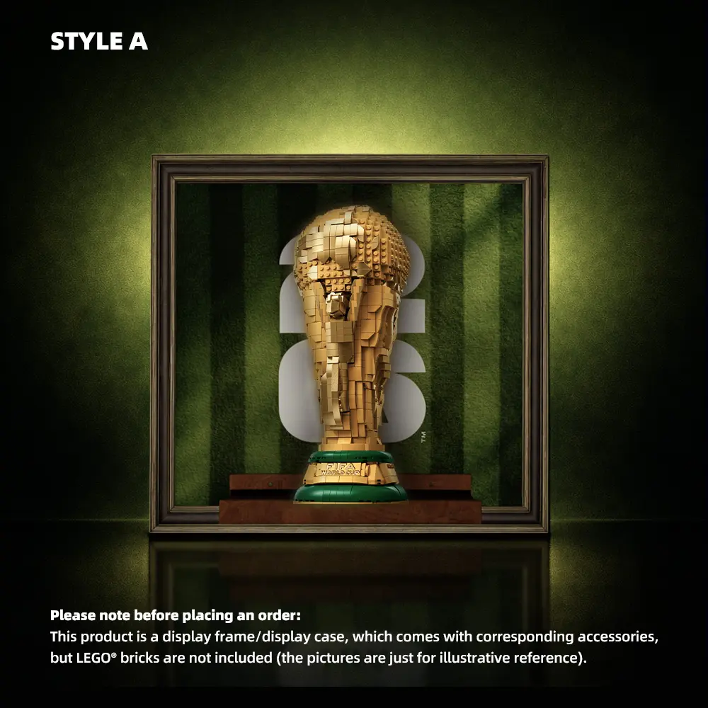 Wall Display Frame for LEGO® FIFA World Cup Official Trophy (43020) - Image 3
