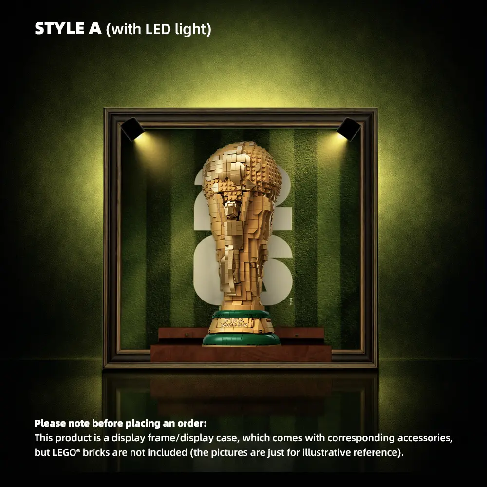 Wall Display Frame for LEGO® FIFA World Cup Official Trophy (43020) - Image 4