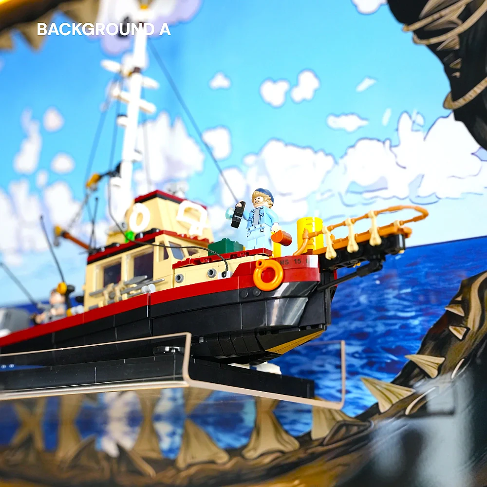 Wall Display Frame for LEGO® Ideas Jaws (21350) - Image 12