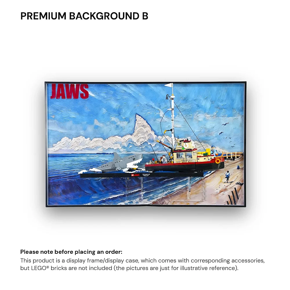 Wall Display Frame for LEGO® Ideas Jaws (21350) - Image 18