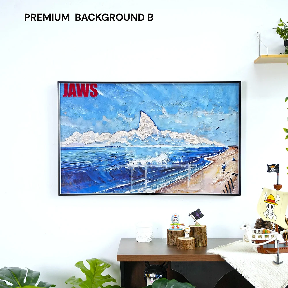 Wall Display Frame for LEGO® Ideas Jaws (21350) - Image 20