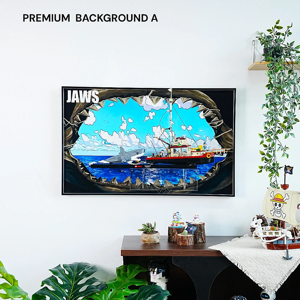 Wall Display Frame for LEGO® Ideas Jaws (21350) - Image 28
