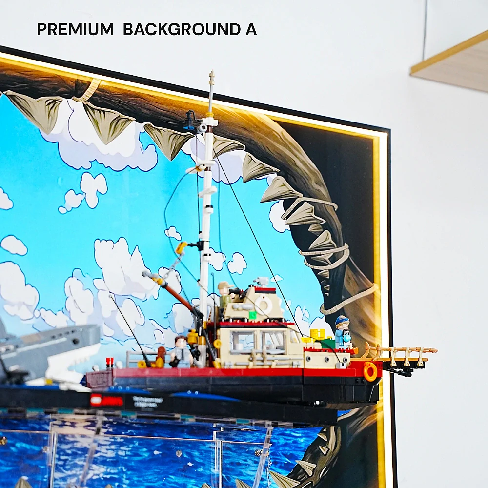 Wall Display Frame for LEGO® Ideas Jaws (21350) - Image 31