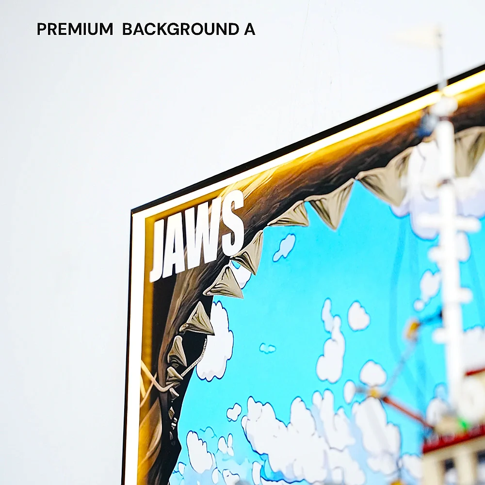 Wall Display Frame for LEGO® Ideas Jaws (21350) - Image 35