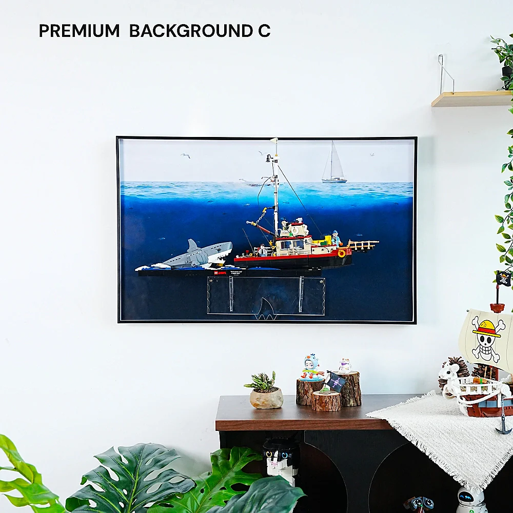 Wall Display Frame for LEGO® Ideas Jaws (21350) - Image 37
