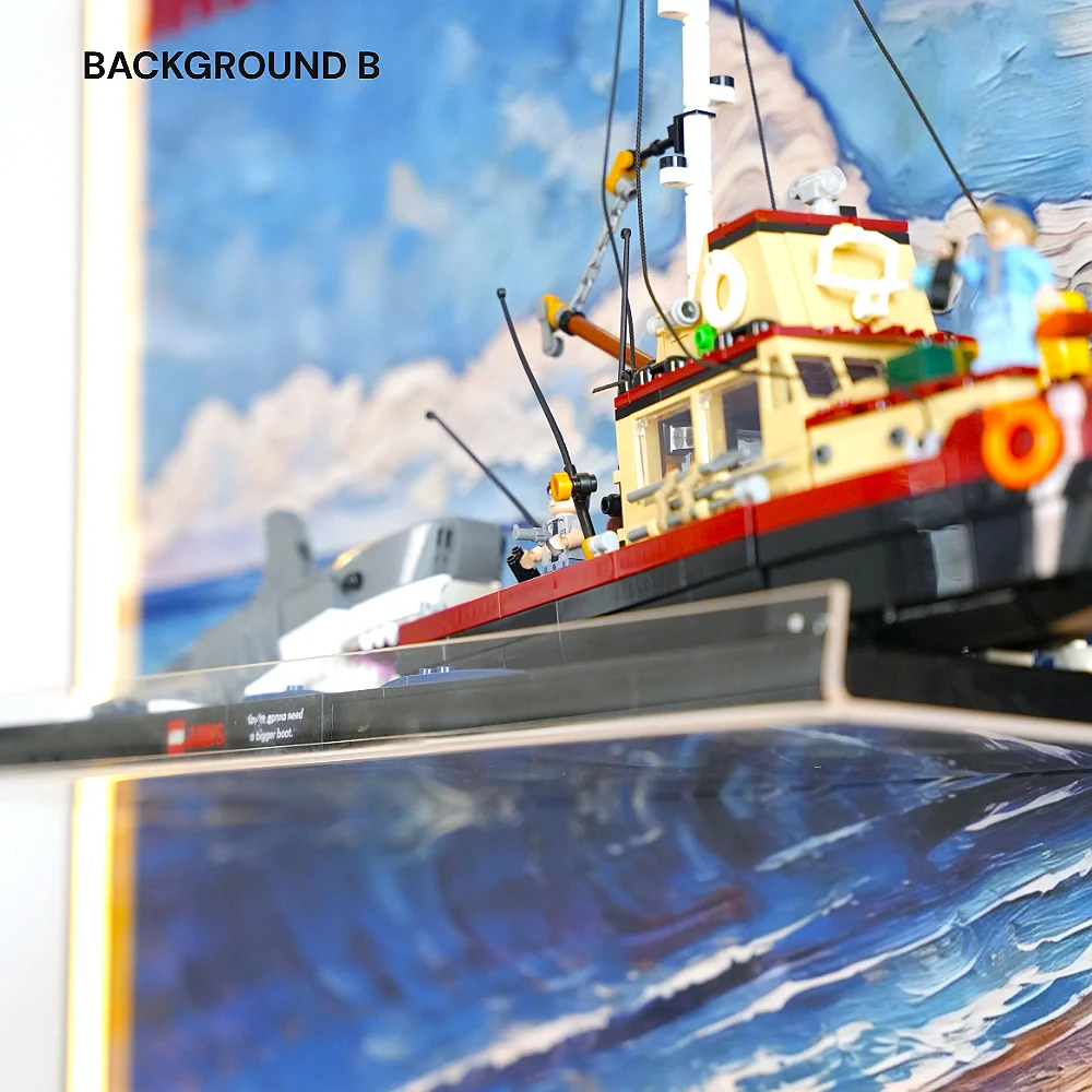 Wall Display Frame for LEGO® Ideas Jaws (21350) - Image 6