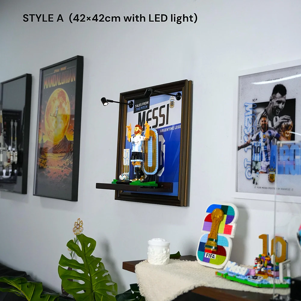 Wall Display Frame for LEGO® Editions Lionel Messi – Soccer Legend (43015) - Image 4