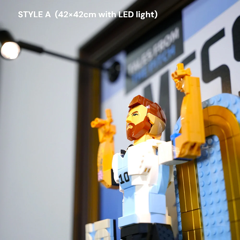 Wall Display Frame for LEGO® Editions Lionel Messi – Soccer Legend (43015) - Image 5