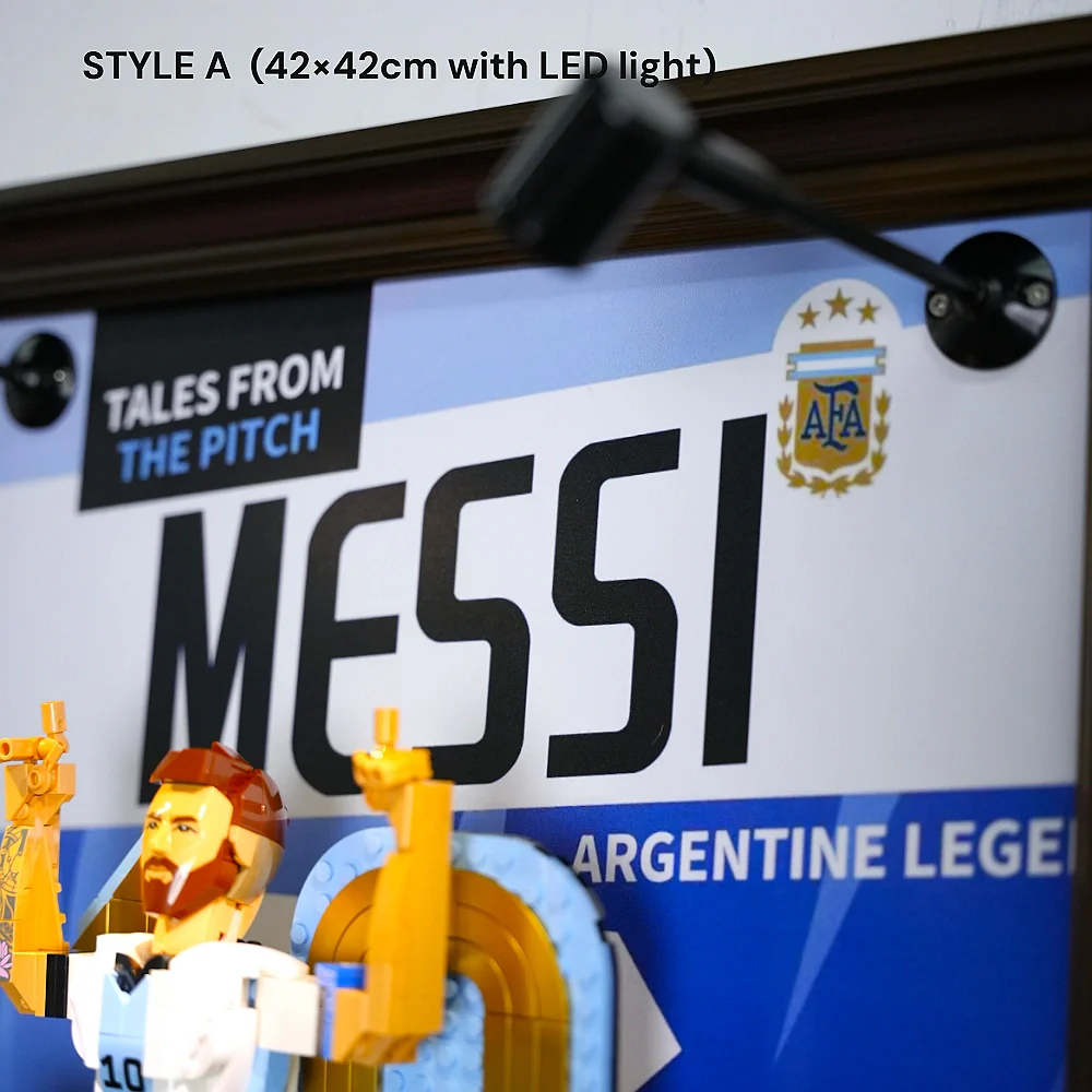 Wall Display Frame for LEGO® Editions Lionel Messi – Soccer Legend (43015) - Image 6