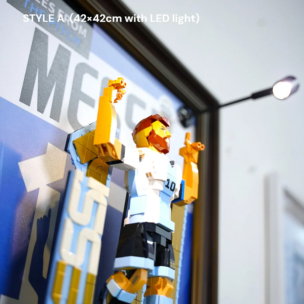 Wall Display Frame for LEGO® Editions Lionel Messi – Soccer Legend (43015) - Image 9