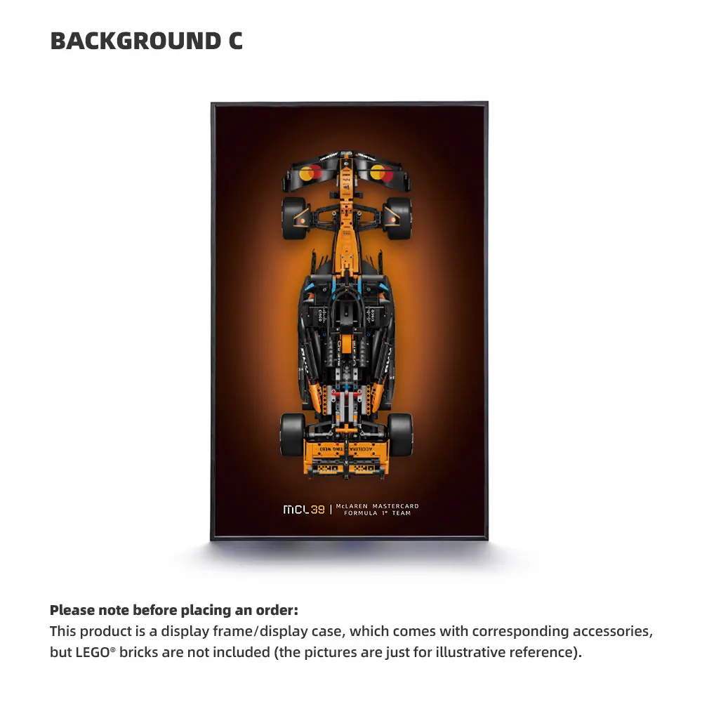 Wall Display Frame for LEGO® McLaren MCL39 F1 Car (42228) - Image 3
