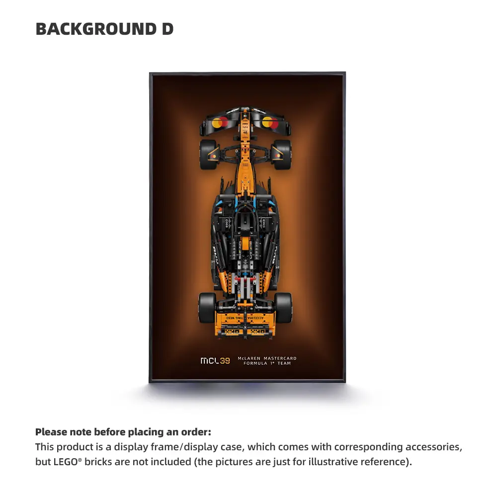 Wall Display Frame for LEGO® McLaren MCL39 F1 Car (42228) - Image 4