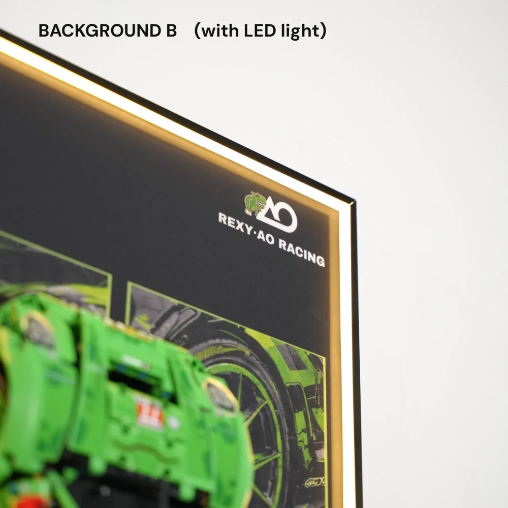 Wall Display Frame for LEGO® Porsche 911 GT3 R REXY AO Racing Car (42224) - Image 12