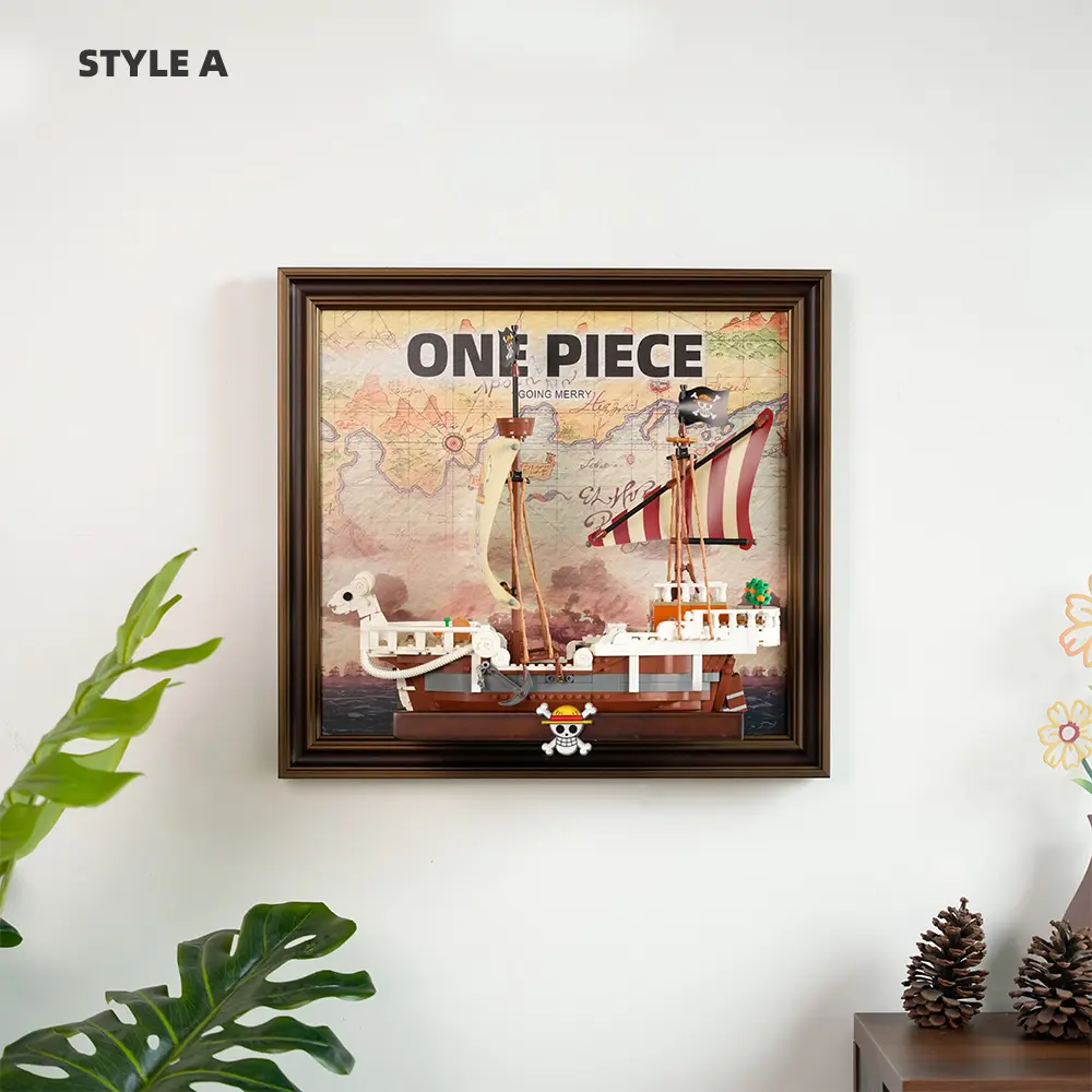 Wall Display Frame for LEGO® The Going Merry Pirate Ship in One Piece (75639) - Image 3