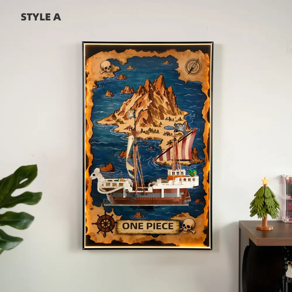Wall Display Frame for LEGO® The Going Merry Pirate Ship in One Piece (75639) PLUS - Image 3
