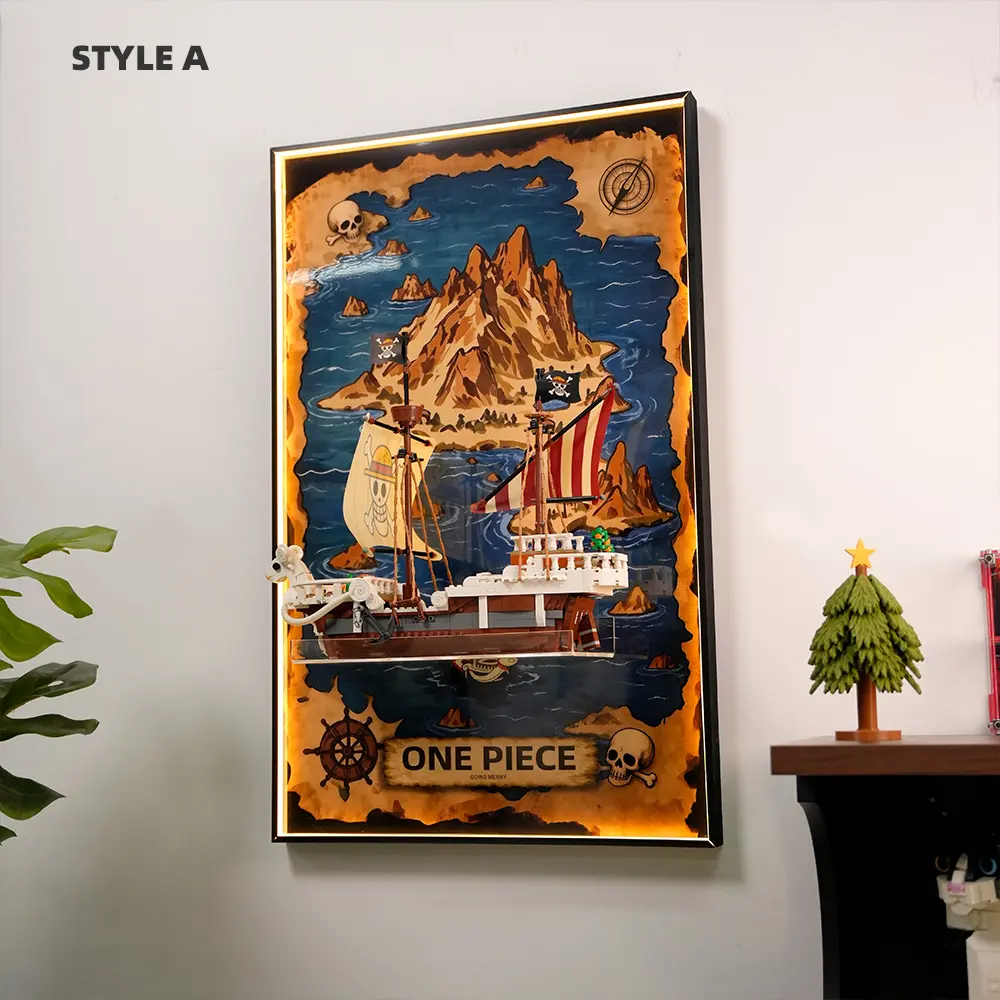 Wall Display Frame for LEGO® The Going Merry Pirate Ship in One Piece (75639) PLUS - Image 5
