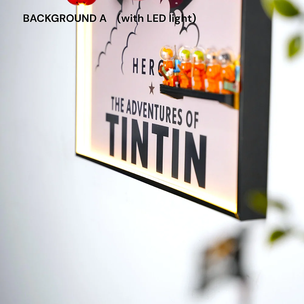 Wall Display Frame for LEGO® Tintin Moon Rocket (21367) - Image 18