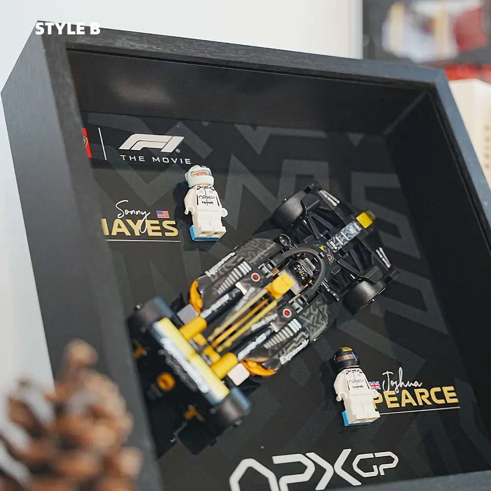 LEGO F1 Display Case for APXGP Team Race Car from The Movie (77252) - Image 9