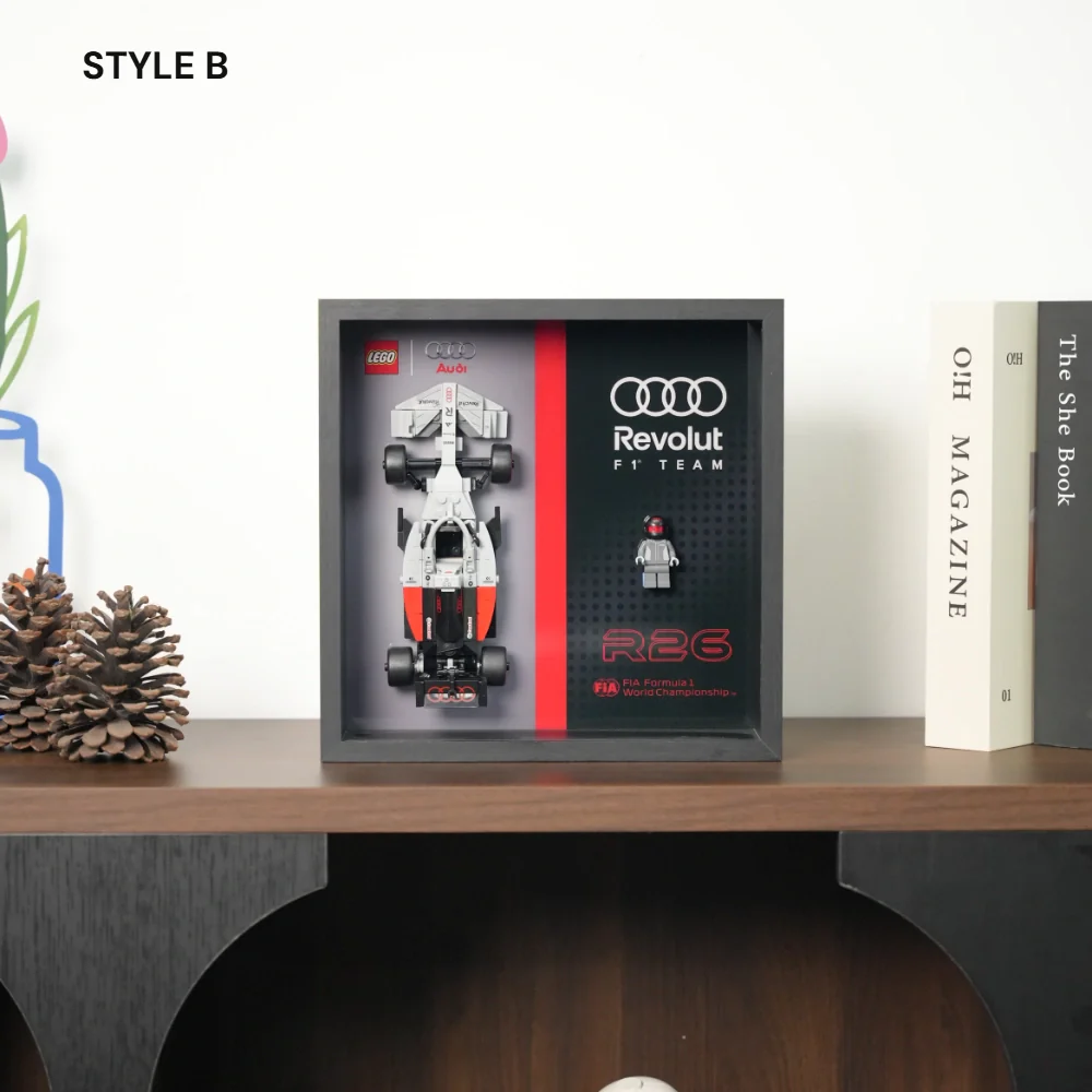 LEGO F1 Display Case for Speed Champions Audi Revolut F1 Team R26 Race Car(77259) - Image 10