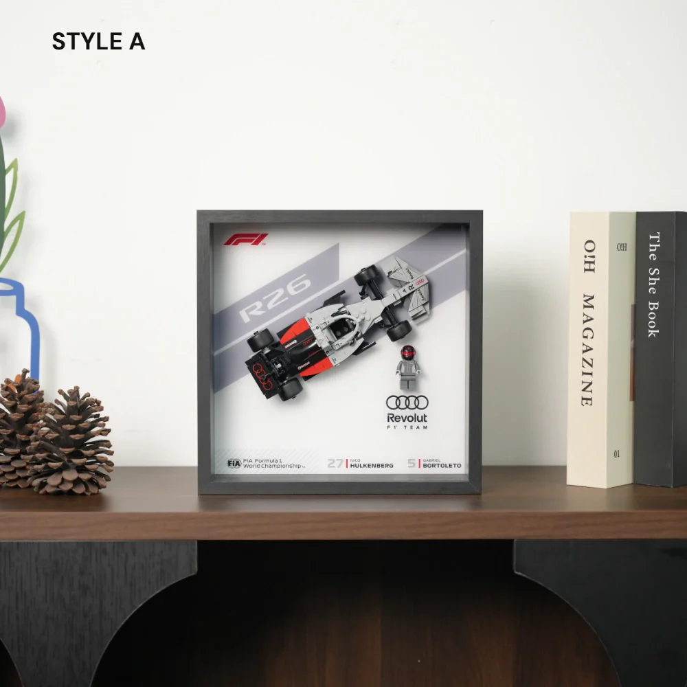 LEGO F1 Display Case for Speed Champions Audi Revolut F1 Team R26 Race Car(77259) - Image 3