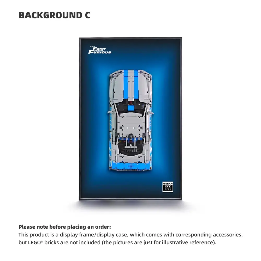 LEGO Display Frame for 2 Fast 2 Furious Nissan Skyline GT-R R34 Car (42210) - Image 3