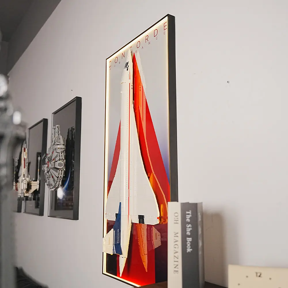 LEGO Display Wall Mount Frame for Concorde (10318) - Image 3
